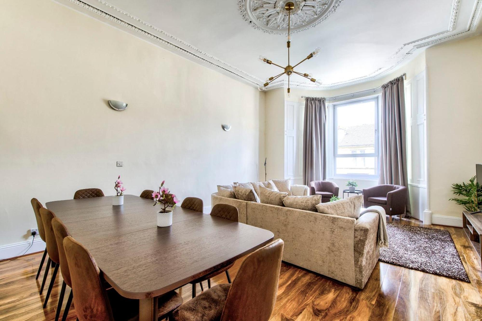 Stunning 5 Bedroom Apt, Close To City Centre, Sec, Hydro And Motorway Glasgow Eksteriør billede